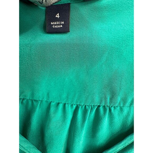 Lands End Blouse Top Womens Sz 4‎ Quiet Luxury Old Money Capsule Career Corpcore - Picture 8 of 8